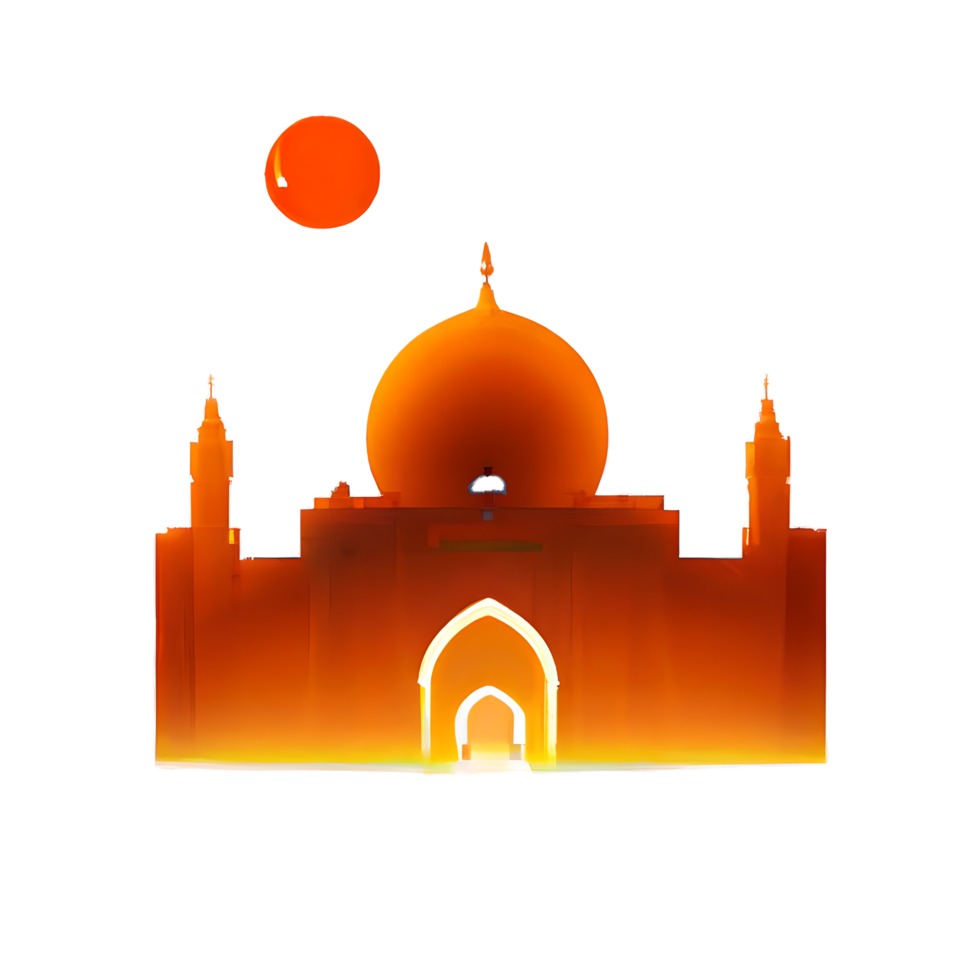 festive EID mubarak gradient illustration png