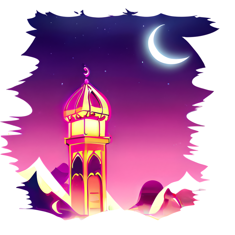 islamisch Laterne Gradient Illustration png