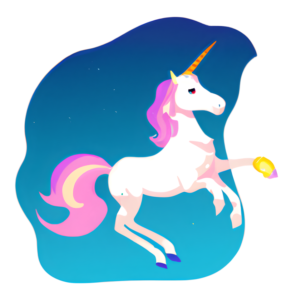 cute unicorn rainbow fantasy png