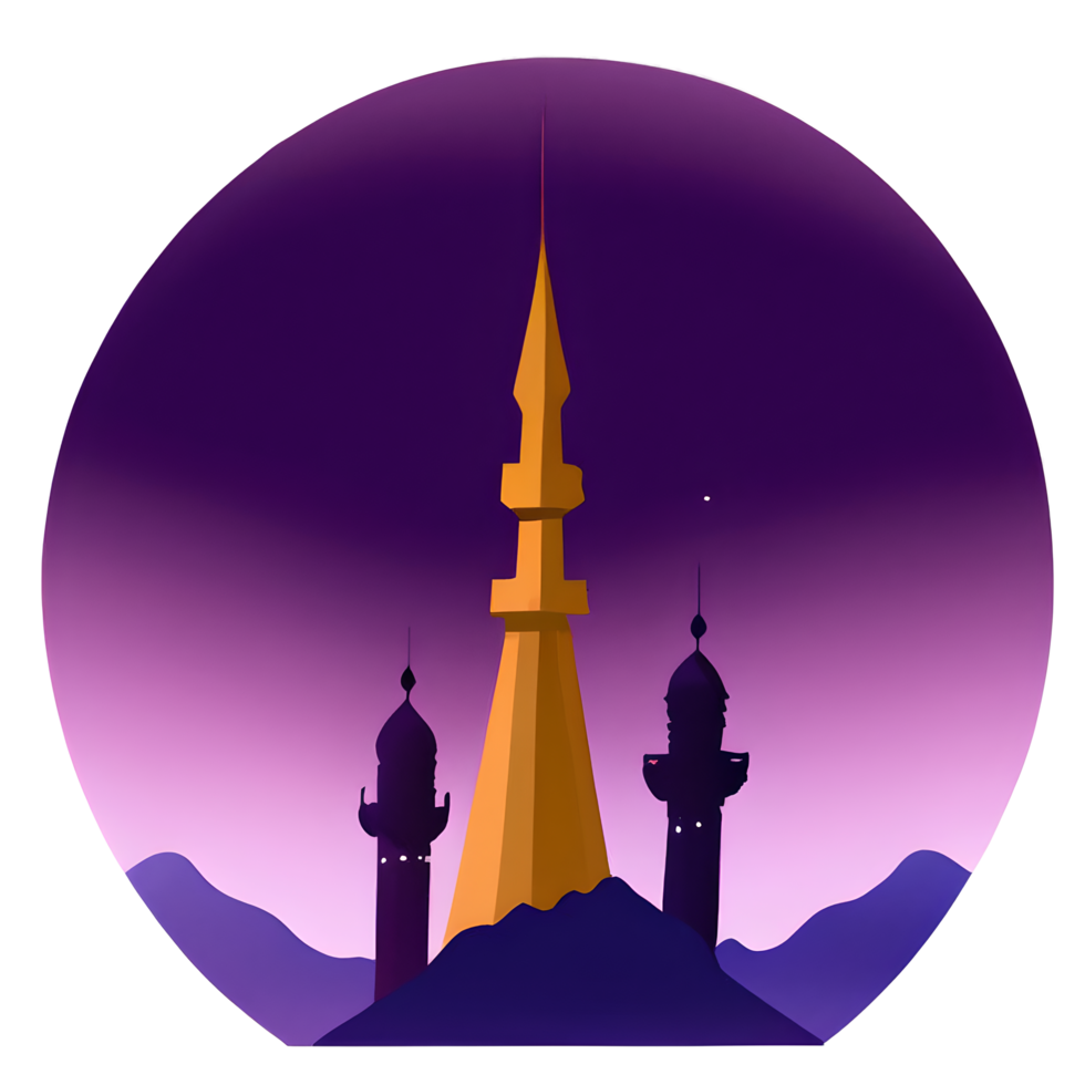 de fête eid mubarak pente illustration png