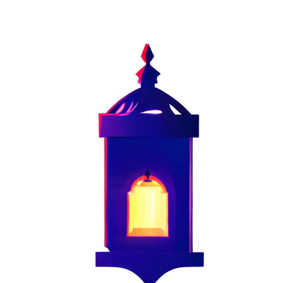 islamic lantern gradient illustration png