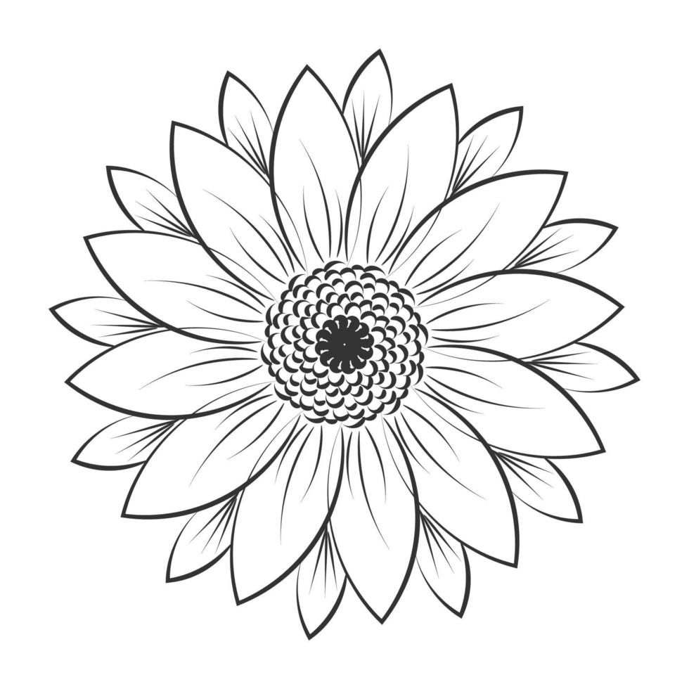 diseño de arte mandala en círculo. diseño de mandala simple arte de mandala floral hermosa obra de arte de mandala vector