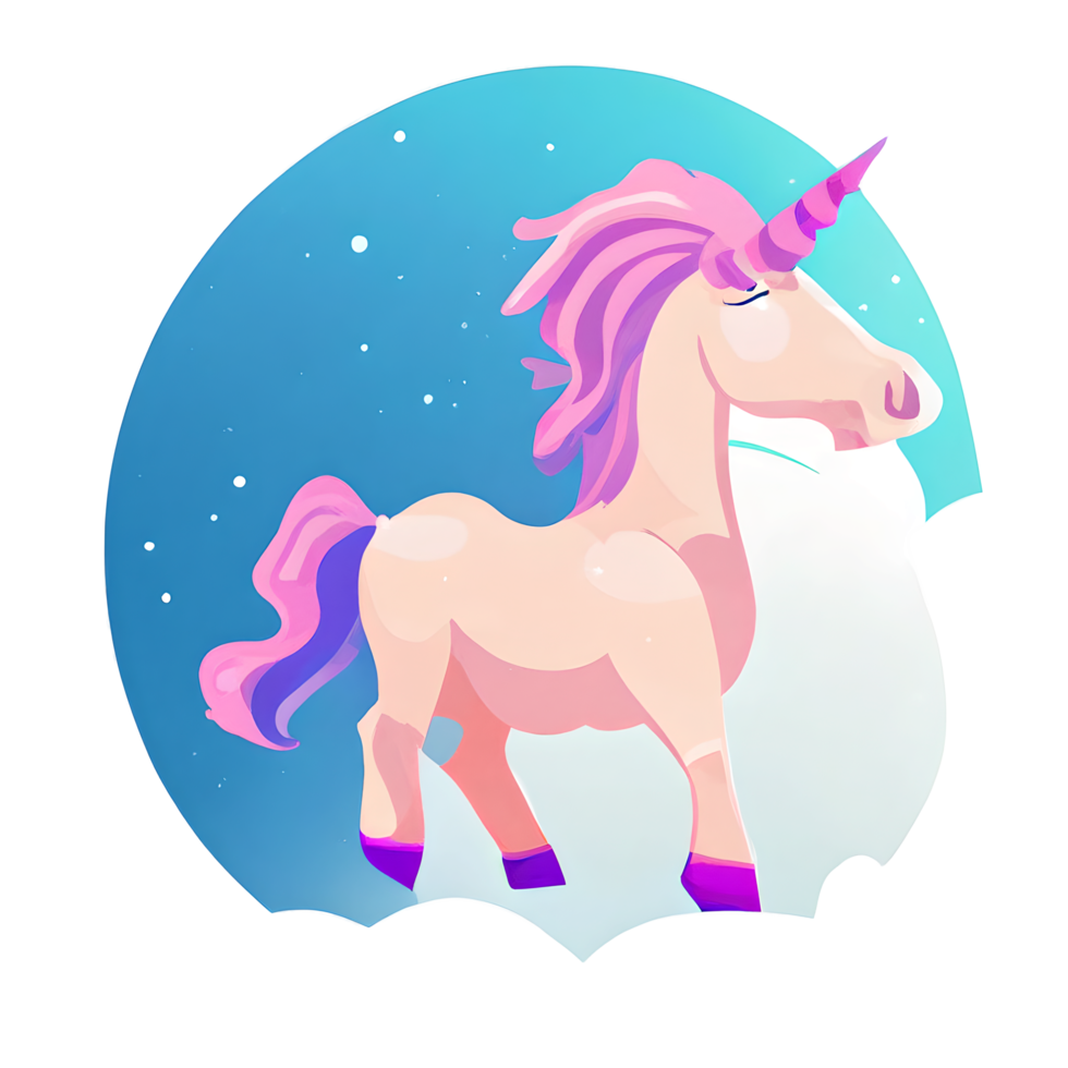 cute unicorn rainbow fantasy png