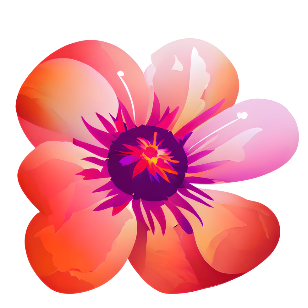 bloem waterverf decoratie png