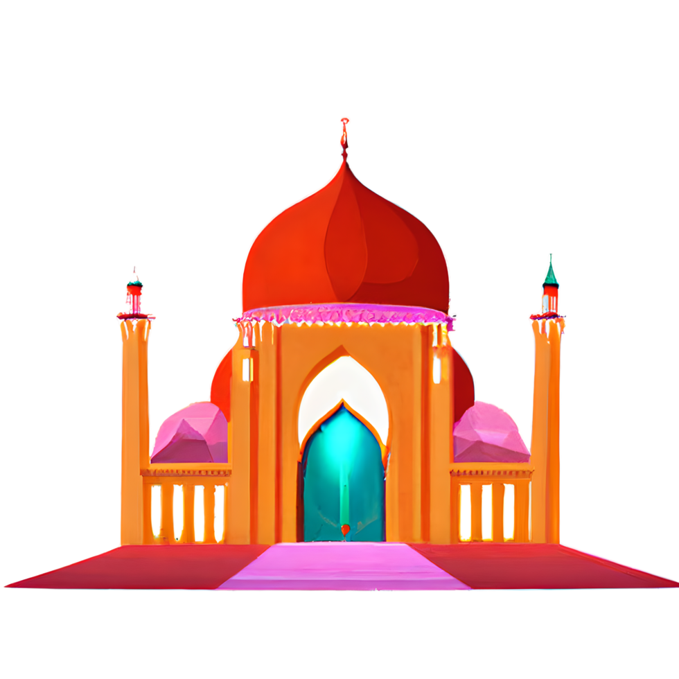 de fête eid mubarak pente illustration png