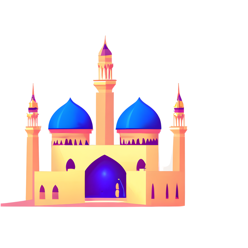 de fête eid mubarak pente illustration png