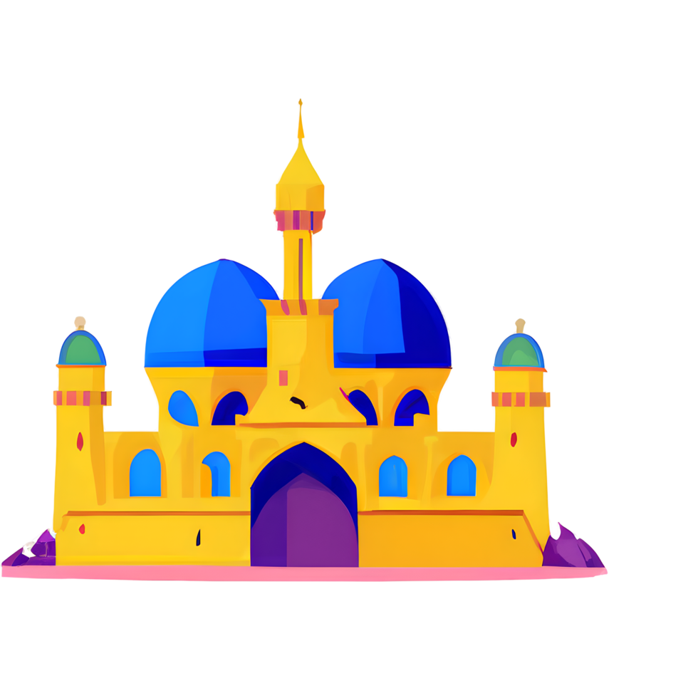 festlich eid Mubarak Gradient Illustration png