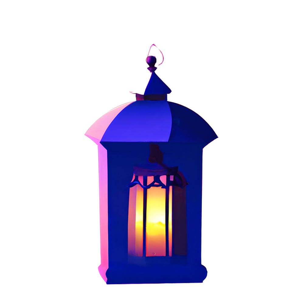 islamic lantern gradient illustration png