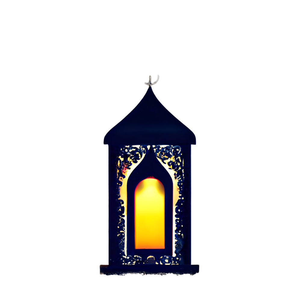 islamic lantern gradient illustration png