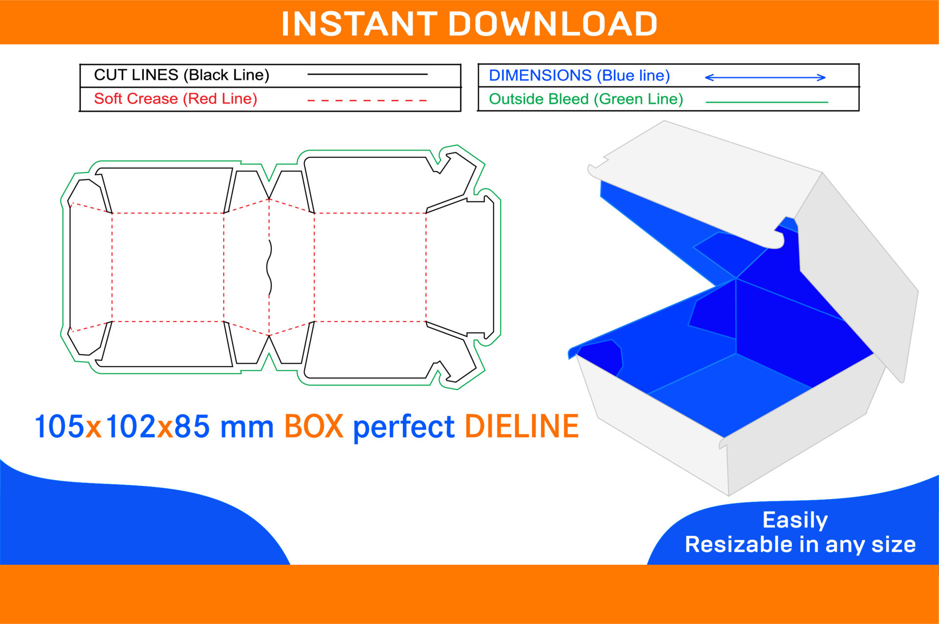 Burger box dieline template Fast Food Burger Box packaging dieline Burger box dieline template Fast Food Burger Box packaging dieline