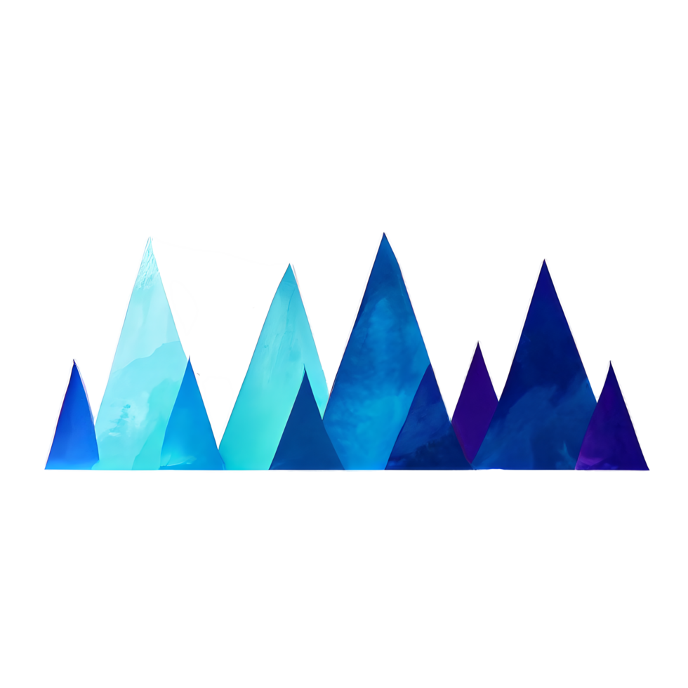 mountain element watercolor png