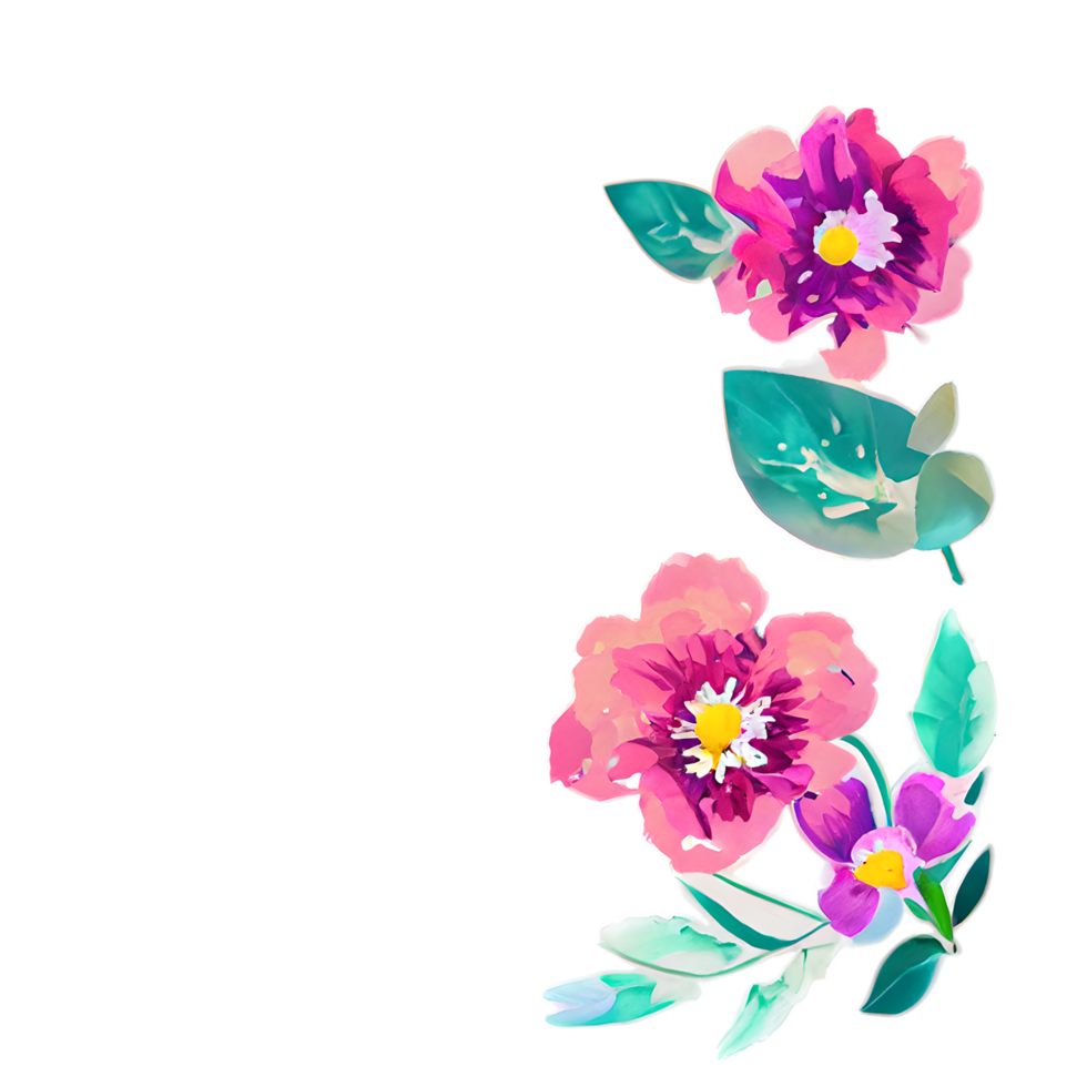 wijnoogst water kleur bloem element png