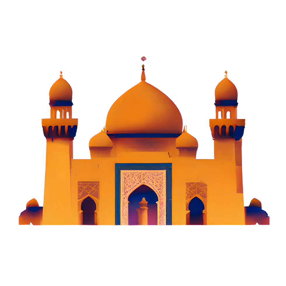 festive EID mubarak gradient illustration png