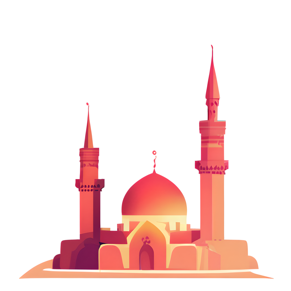 festive EID mubarak gradient illustration png