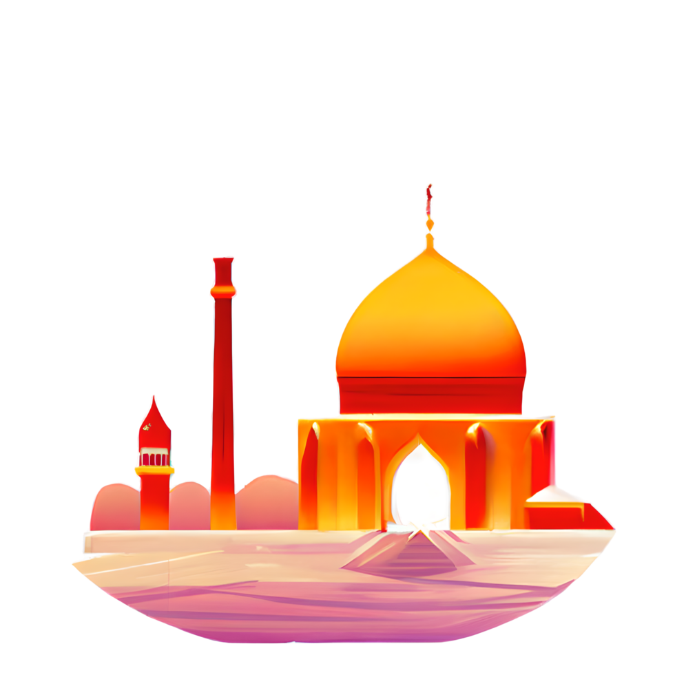 festive EID mubarak gradient illustration png