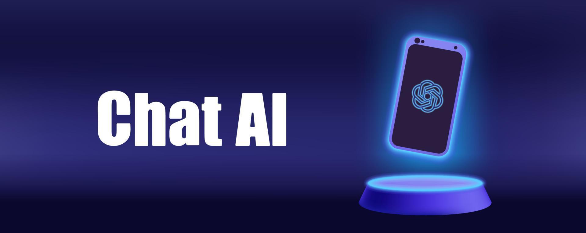 Chatbot, using and chatting artificial intelligence chat bot developed by tech company. Digital chat bot, robot application, conversation assistant concept. Optimizing language models for dialogue vector