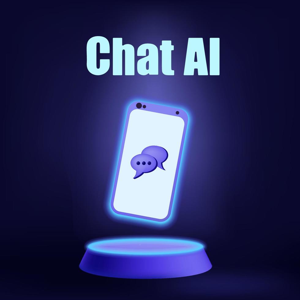 chatbot, utilizando y chateando artificial inteligencia charla larva del moscardón desarrollado por tecnología compañía. digital charla bot, robot solicitud, conversacion asistente concepto. optimizando idioma modelos para diálogo vector