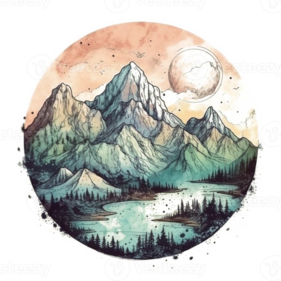 watercolor painting about Earth Day png