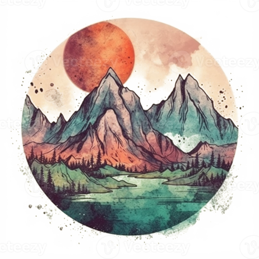 watercolor painting about Earth Day png