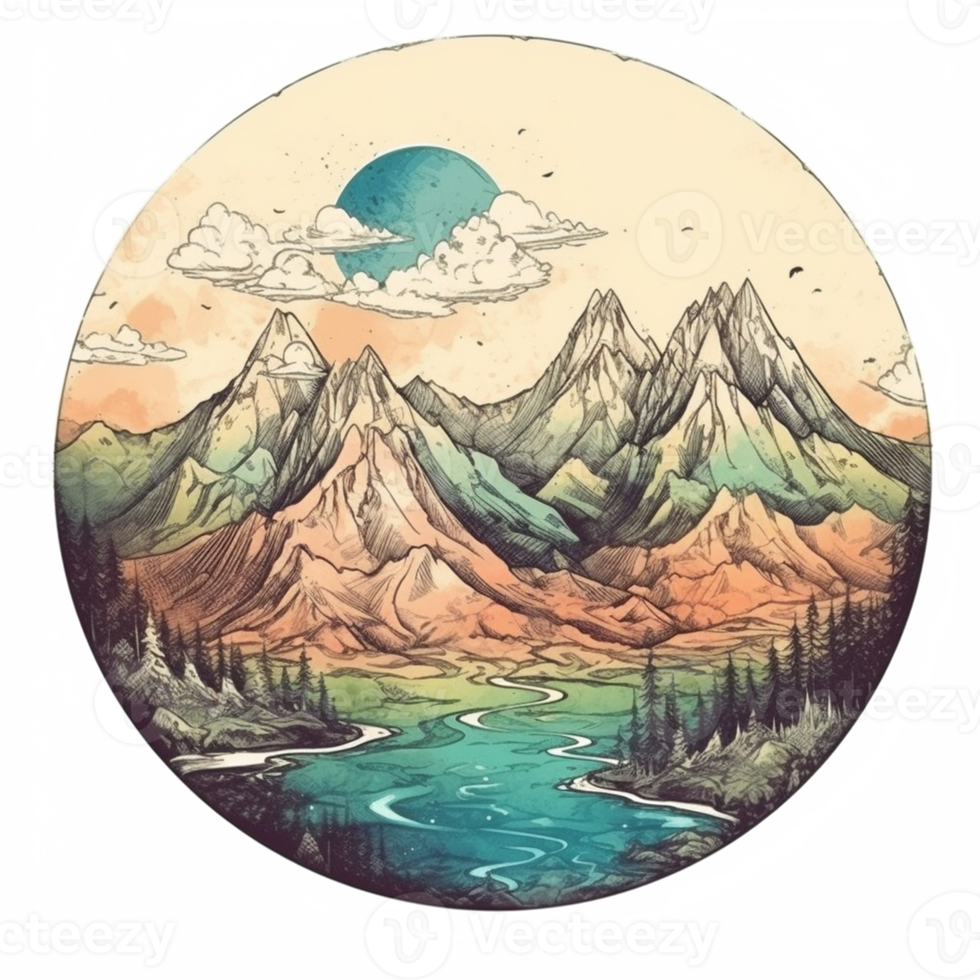 watercolor painting about Earth Day png