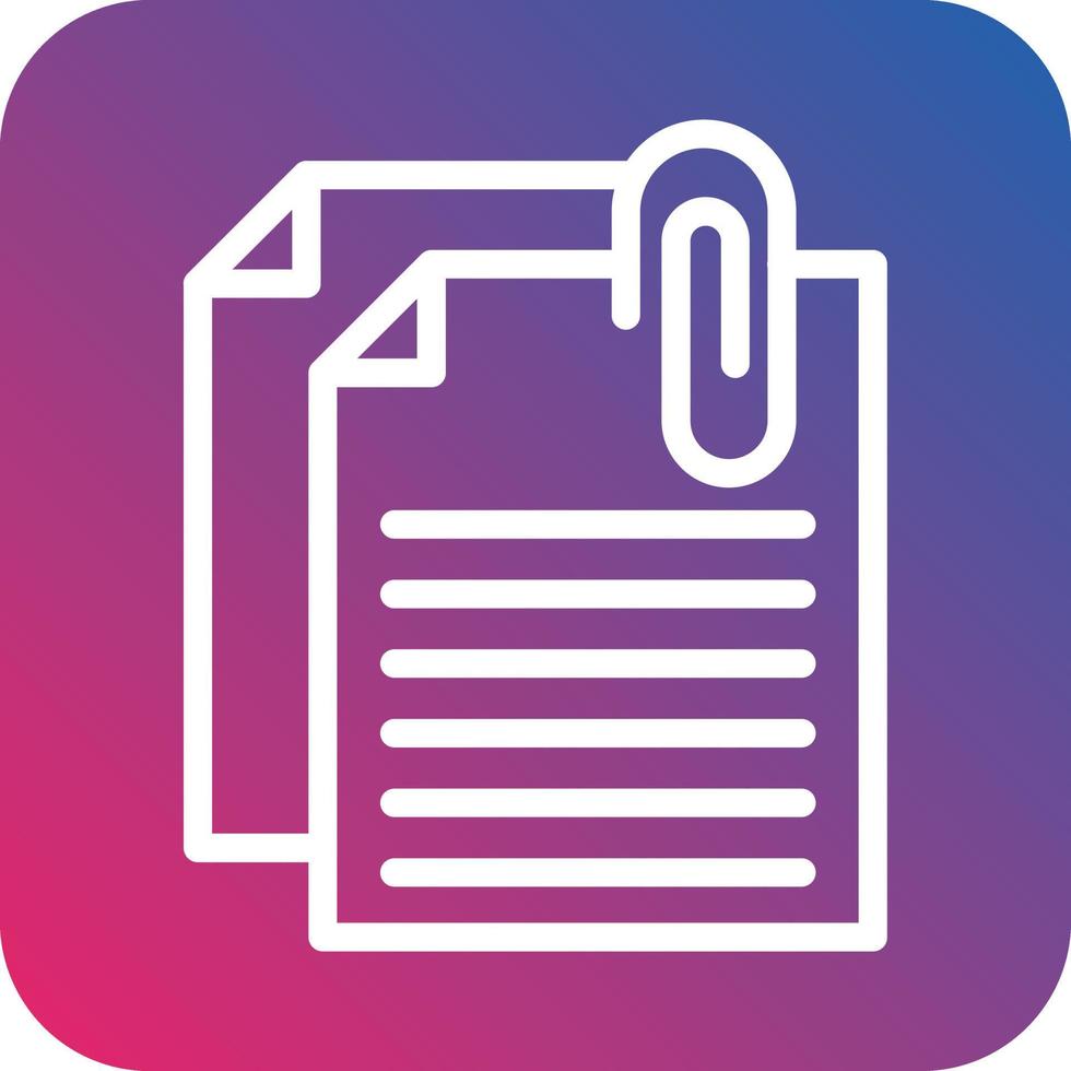 Attached File Vector Icon Design