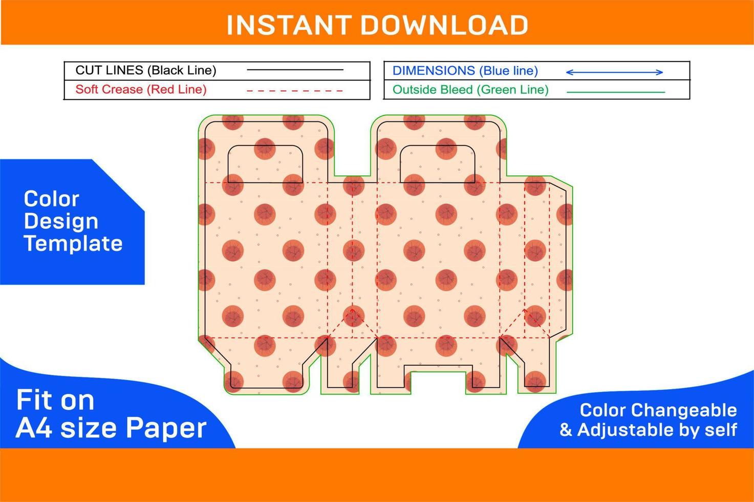 zapato papel caja con manejar, regalo caja dieline modelo y 3d caja diseño hacer archivo color diseño modelo vector