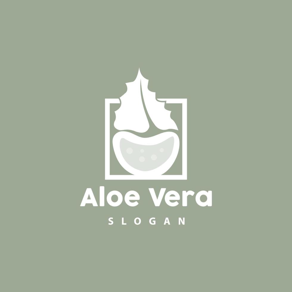 Aloe Vera Logo, Herbal Plant Vector, Illustration Symbol Icon Simple Design vector