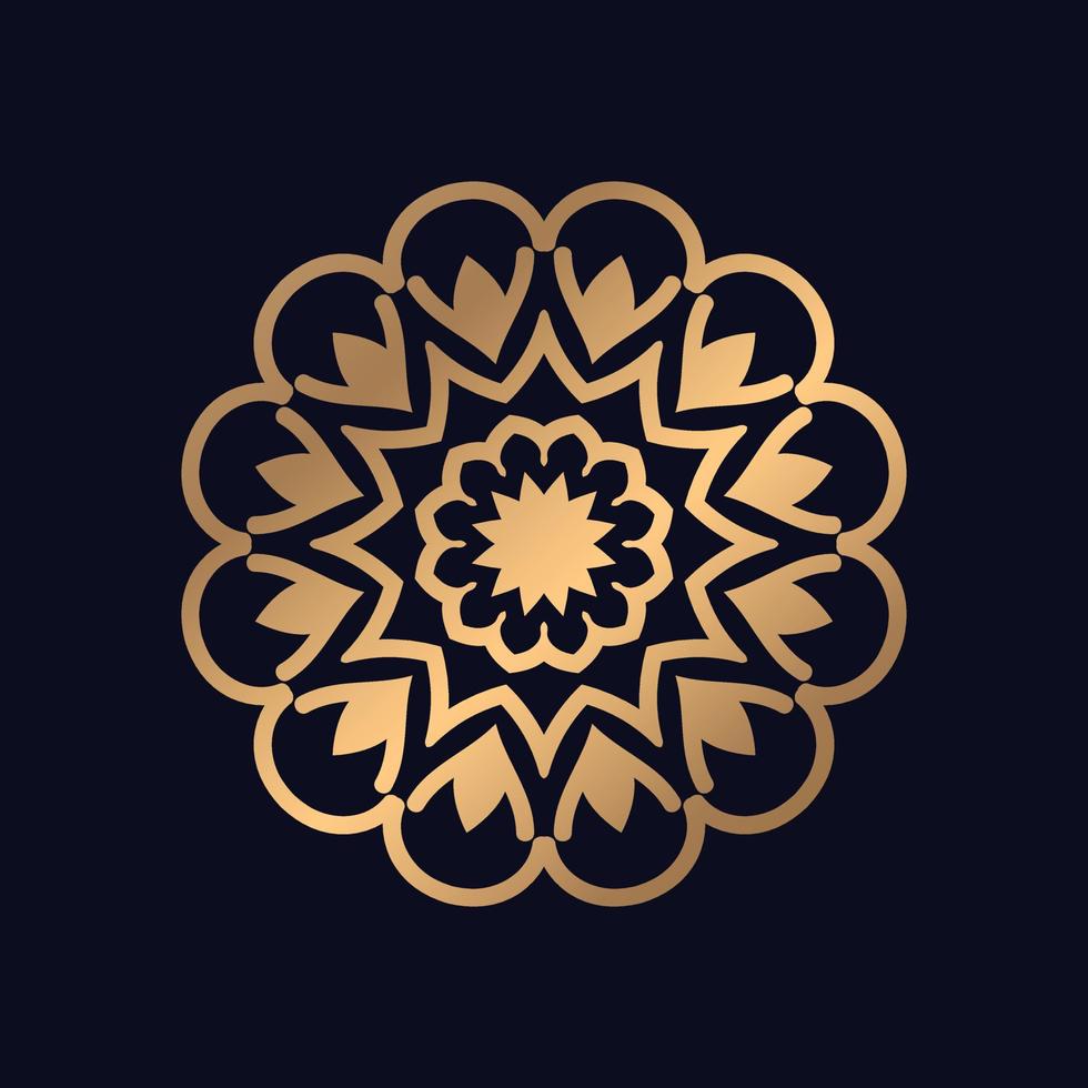 Elegant mandala patterns vector logoicon illustration