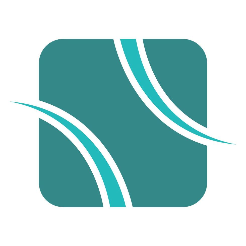 Logo bookkeeping, abstract blue square arrow technology, book keeping office vector