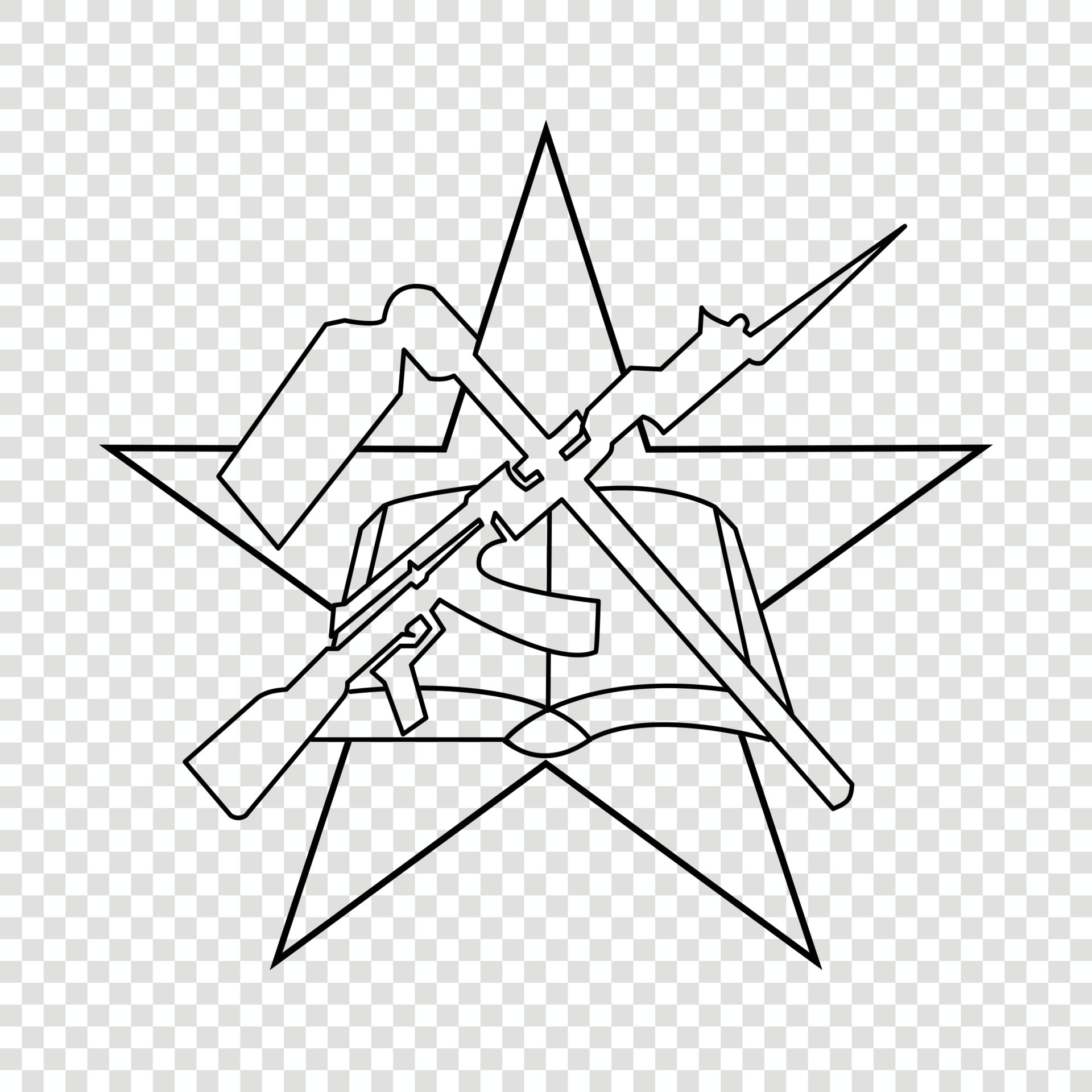 Thin line emblem of Mozambique 22730173 Vector Art at Vecteezy