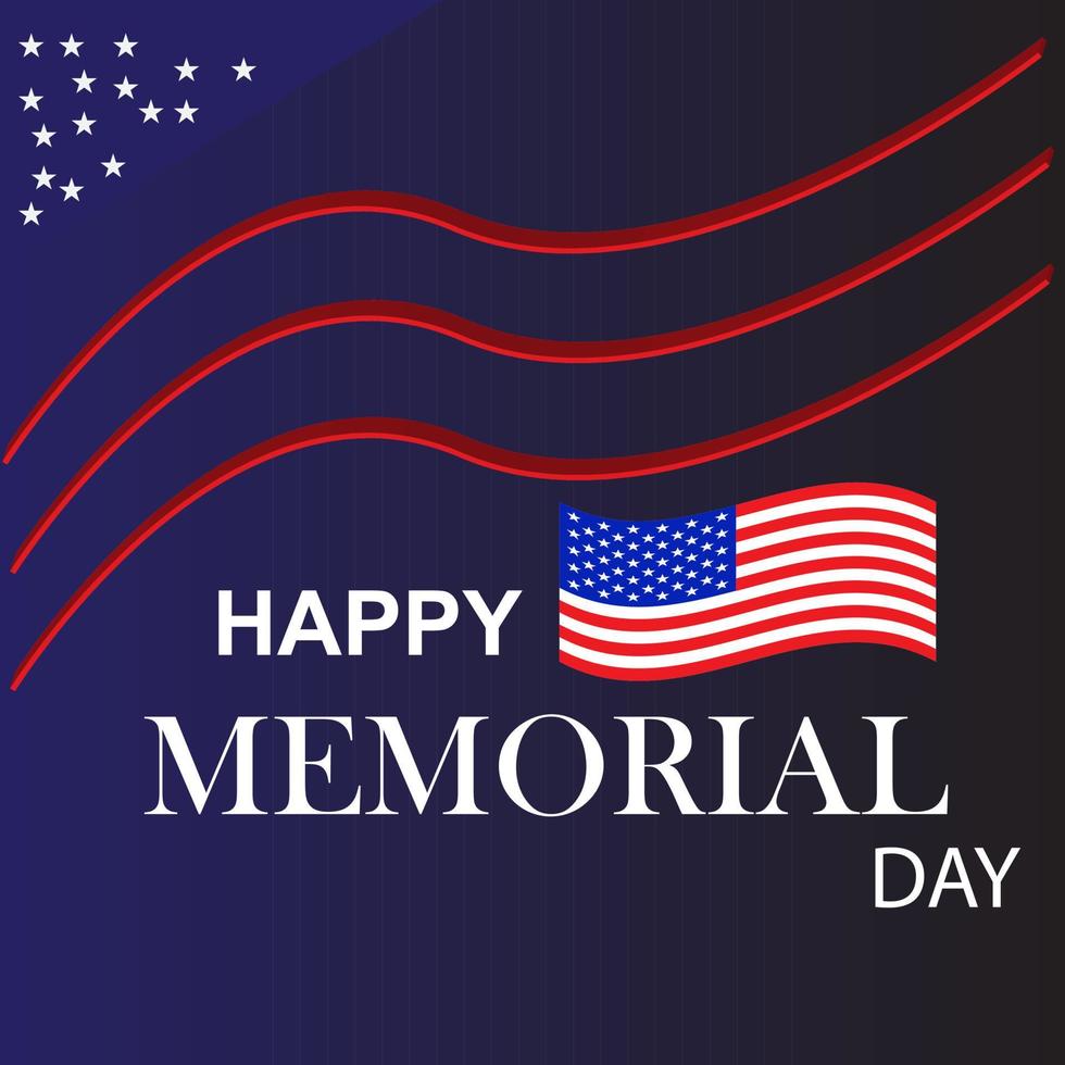 Memory day background wave memory day star white.For poster abstract background,etc. vector