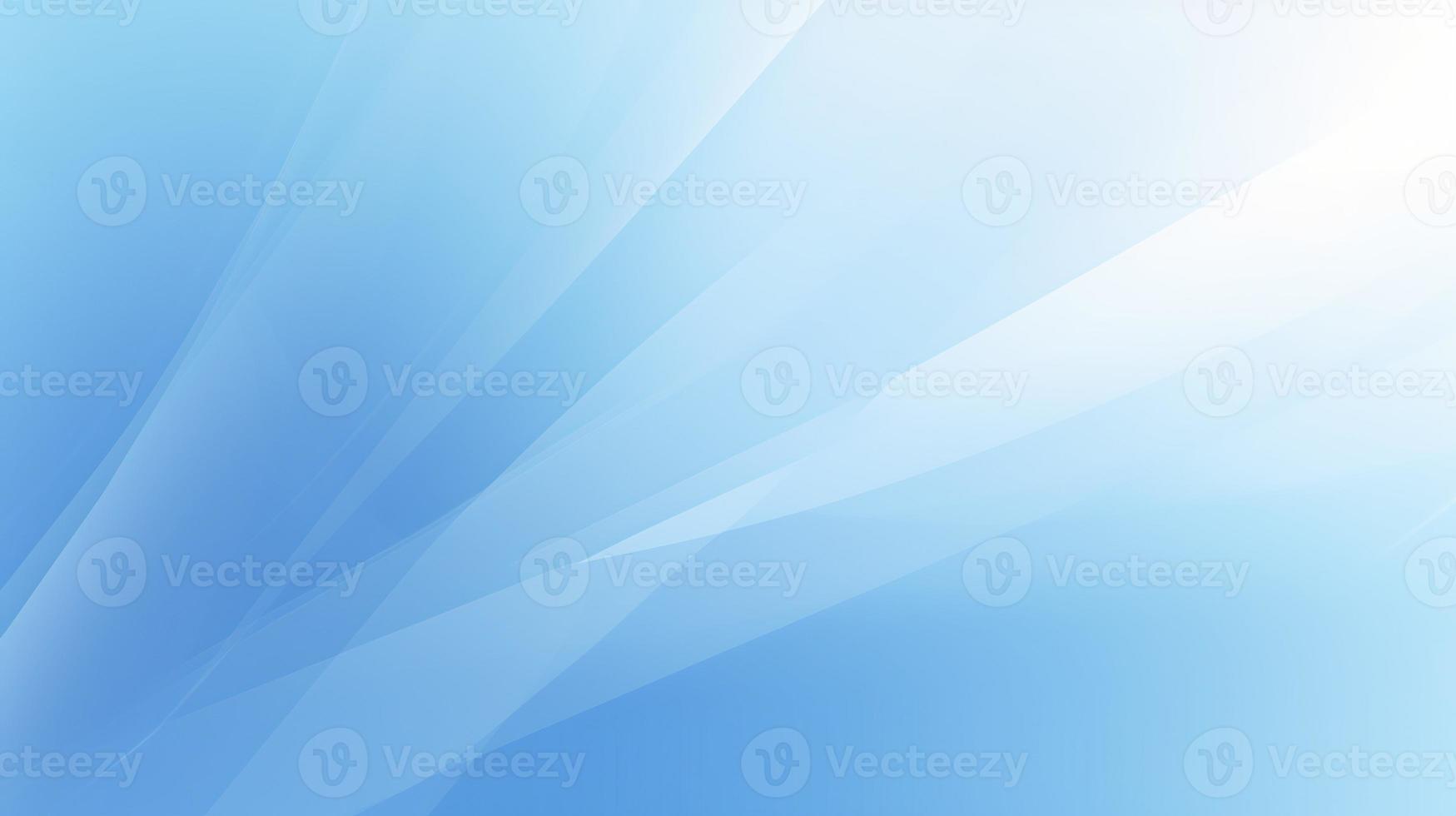 Abstract blue background with smooth lines and light effects photo