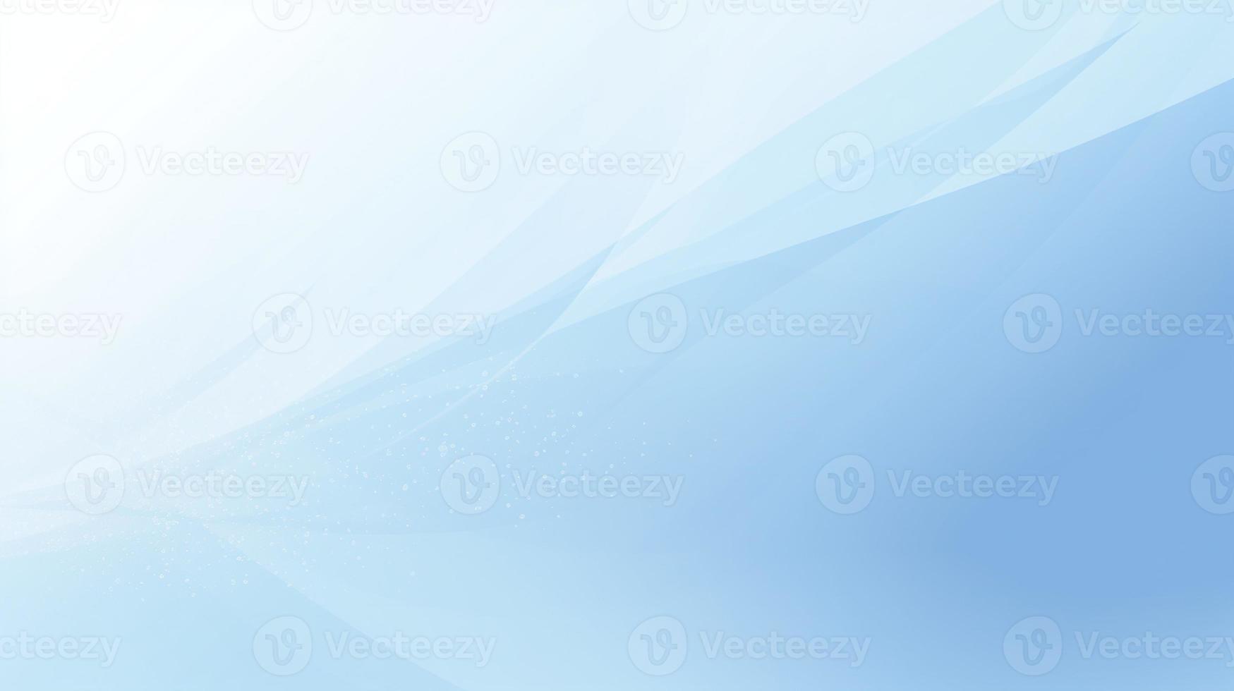 Abstract blue background with smooth lines and light effects photo