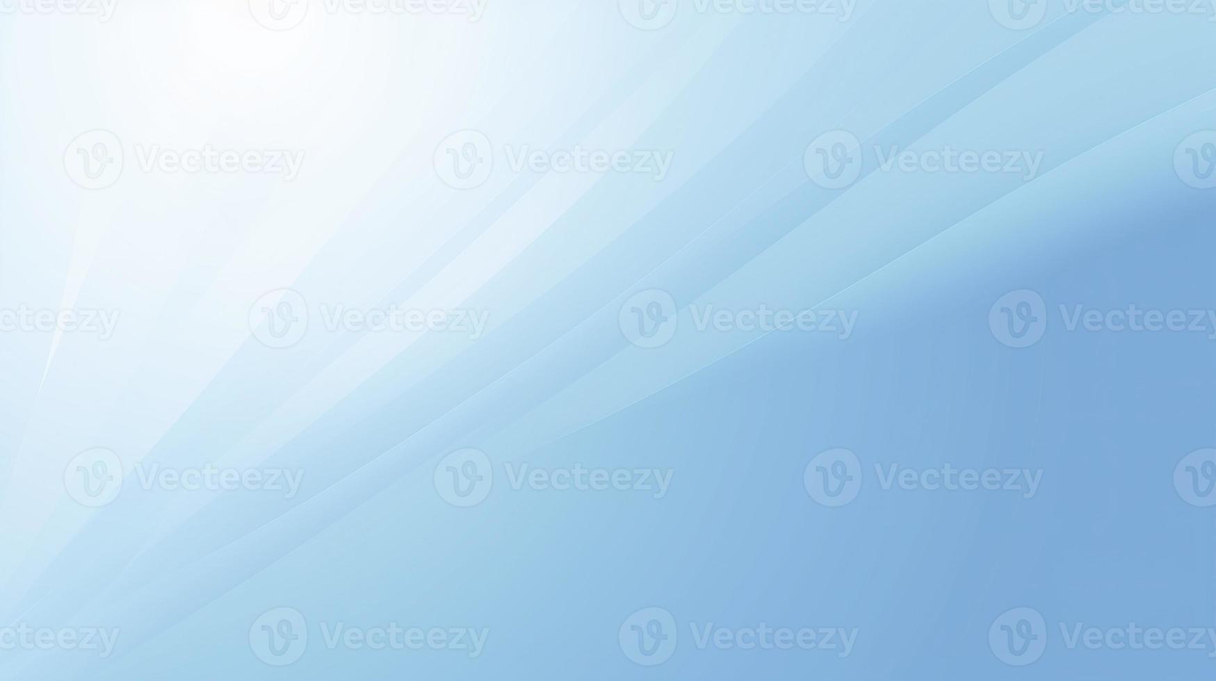 Abstract blue background with smooth lines and light effects photo