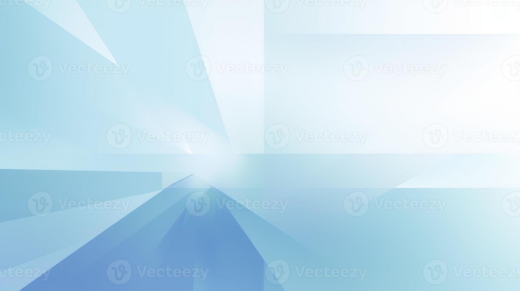 Abstract blue background with smooth lines and light effects photo