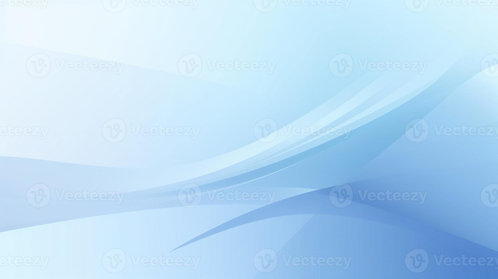 Abstract blue background with smooth lines and light effects photo