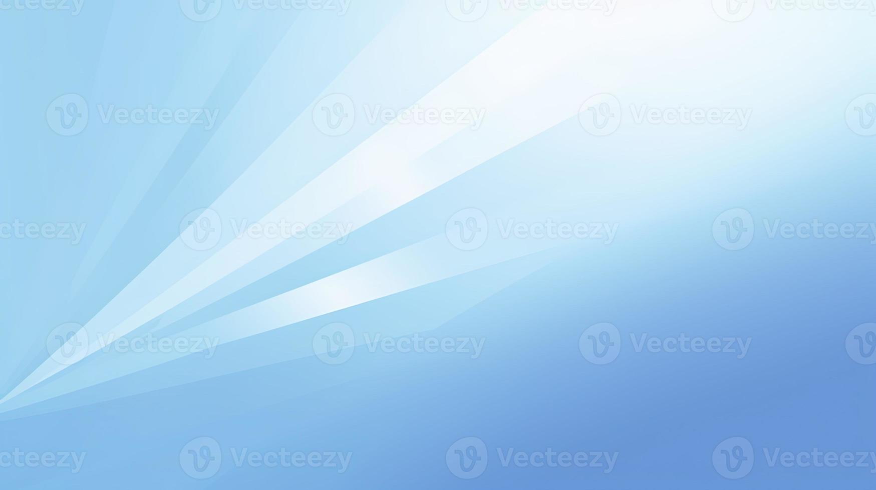 Abstract blue background with smooth lines and light effects photo