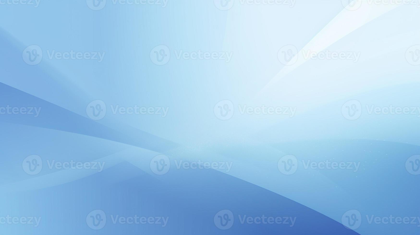 Abstract blue background with smooth lines and light effects photo