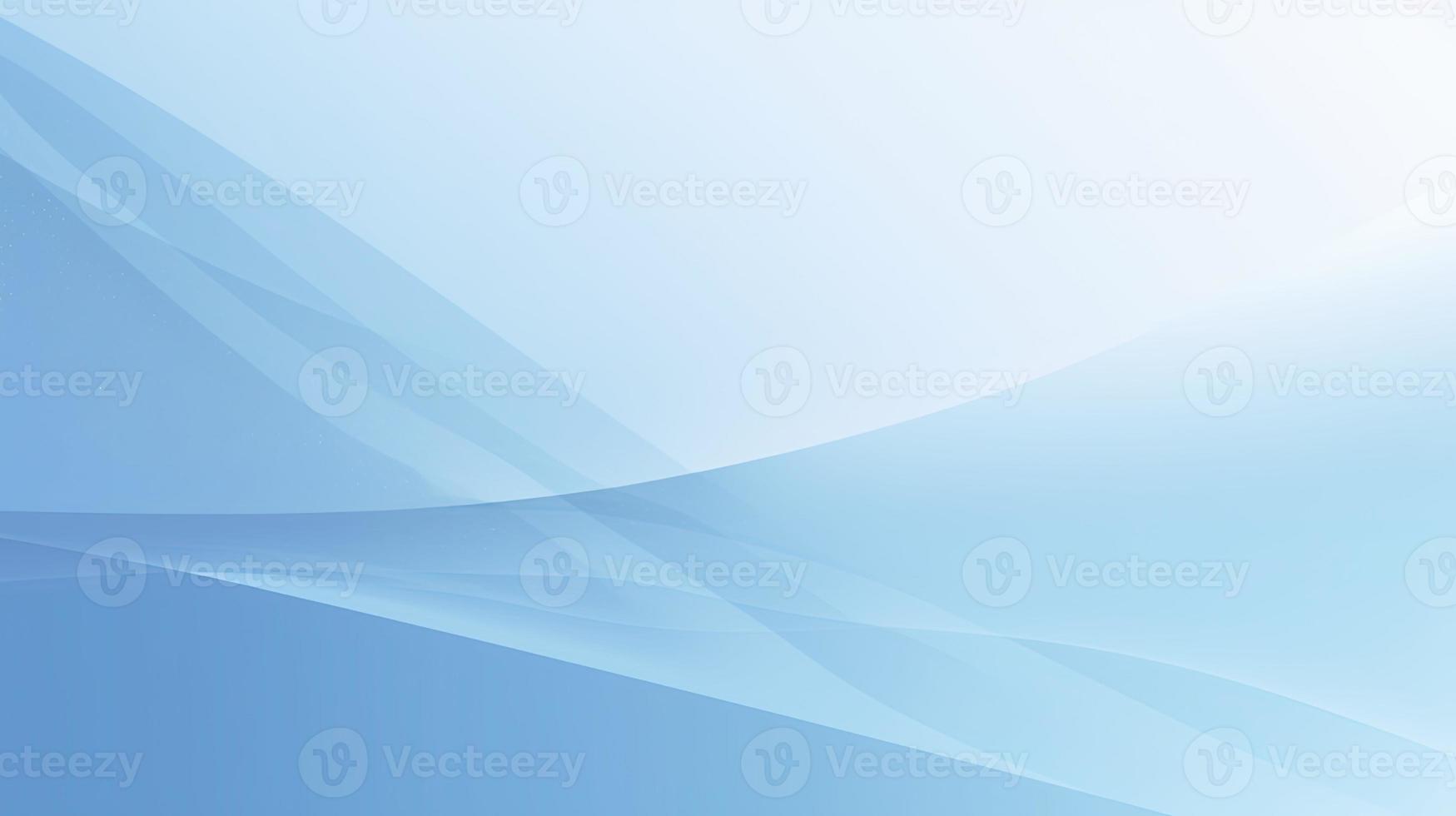 Abstract blue background with smooth lines and light effects photo