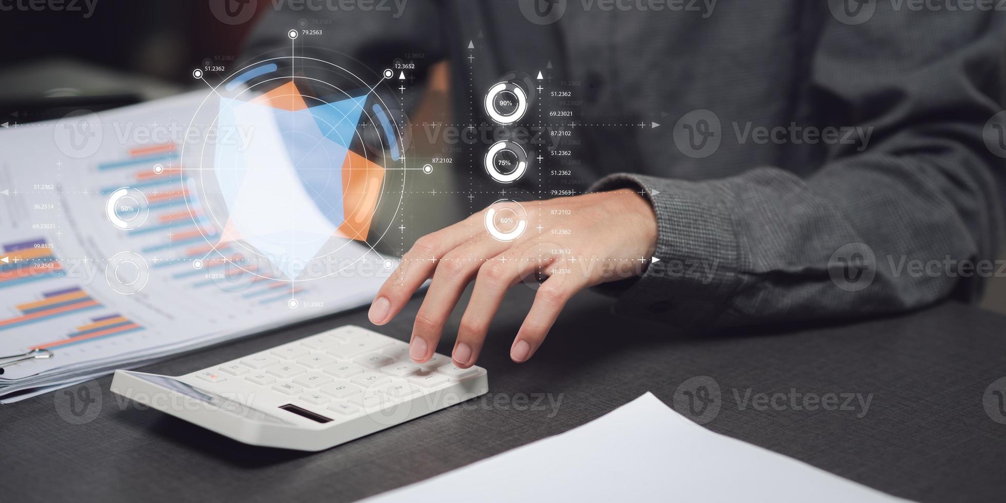 Businessman reading graph report and business statistics charts ,Analysis and improvement of corporate strategy ,Statistics and Data Concepts ,update annual budget accounts ,business growth graph photo