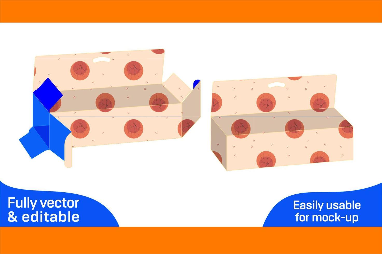 Skin care cream or lotion or facial box dieline template and 3D vector file 3D box