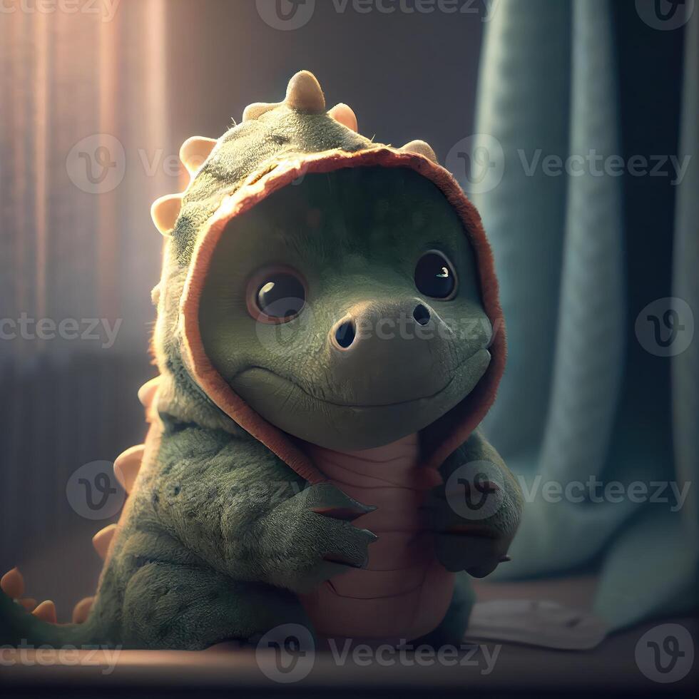 Cute baby dino. photo