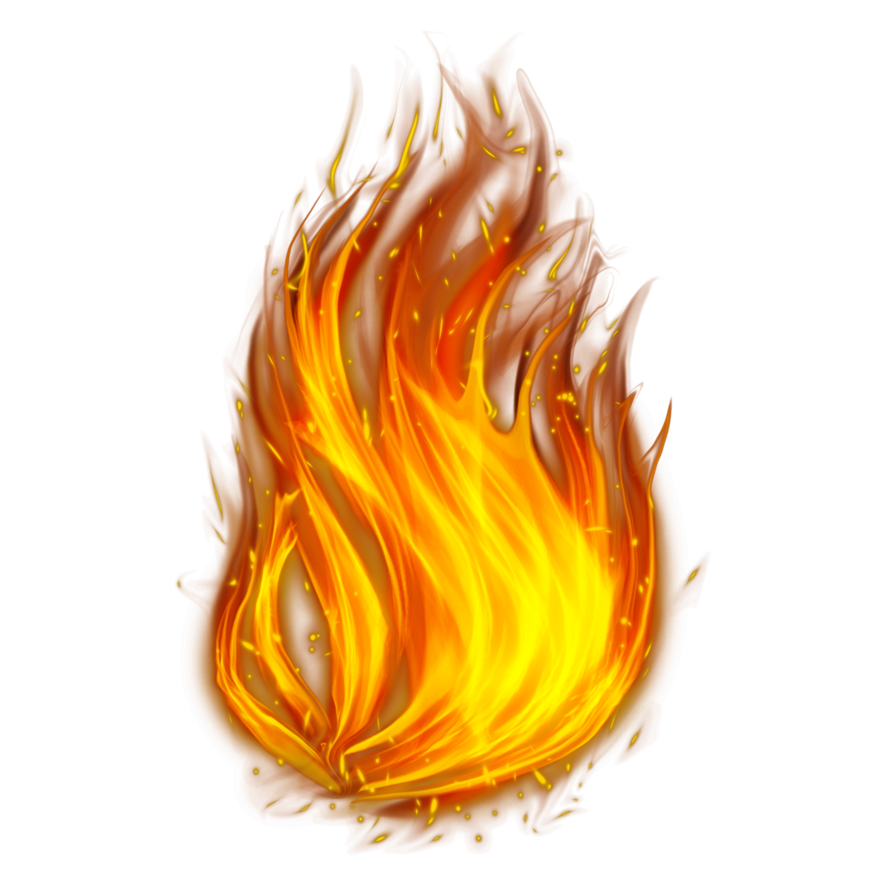 Free: Fire Flames Clipart Fire Effect - Fire Flame Transparent Background 