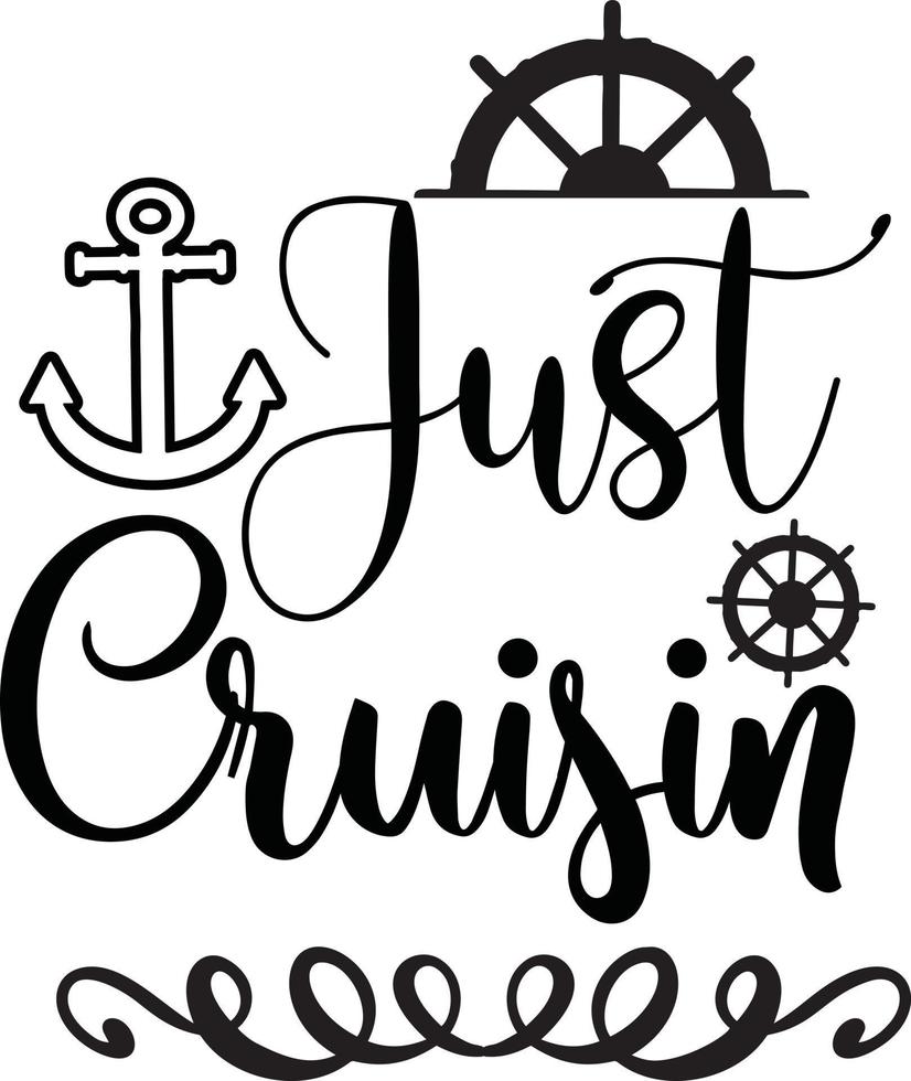 Cruise Quotes Design vector