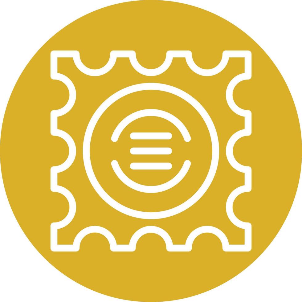 Post Stamp Vector Icon Design