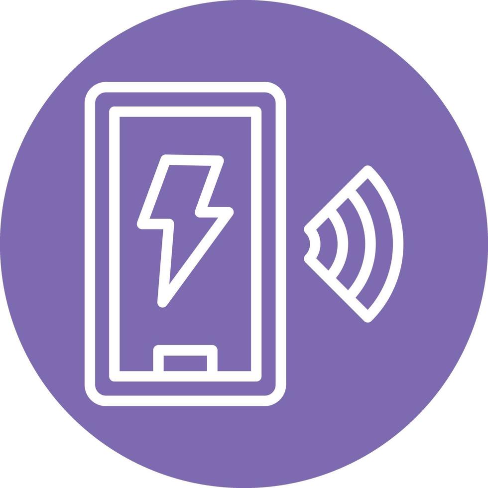 Wireless Charger Vector Icon Design