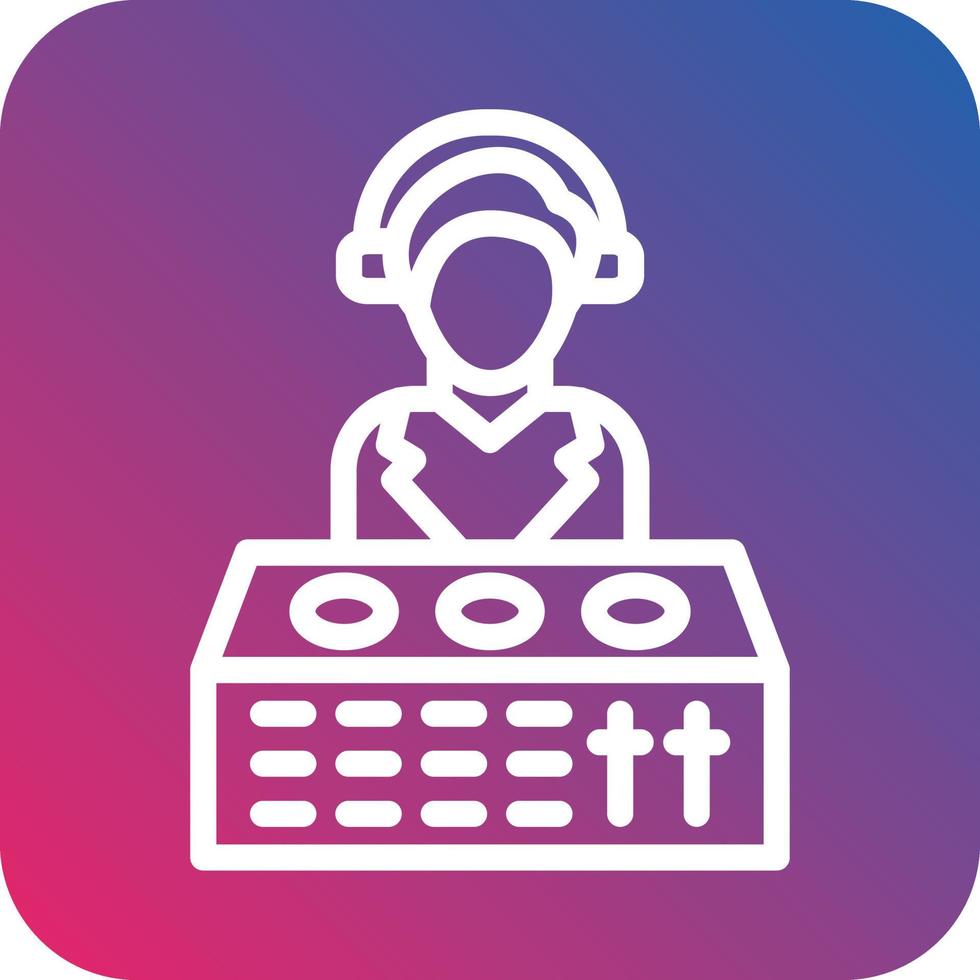 DJ Vector Icon Design