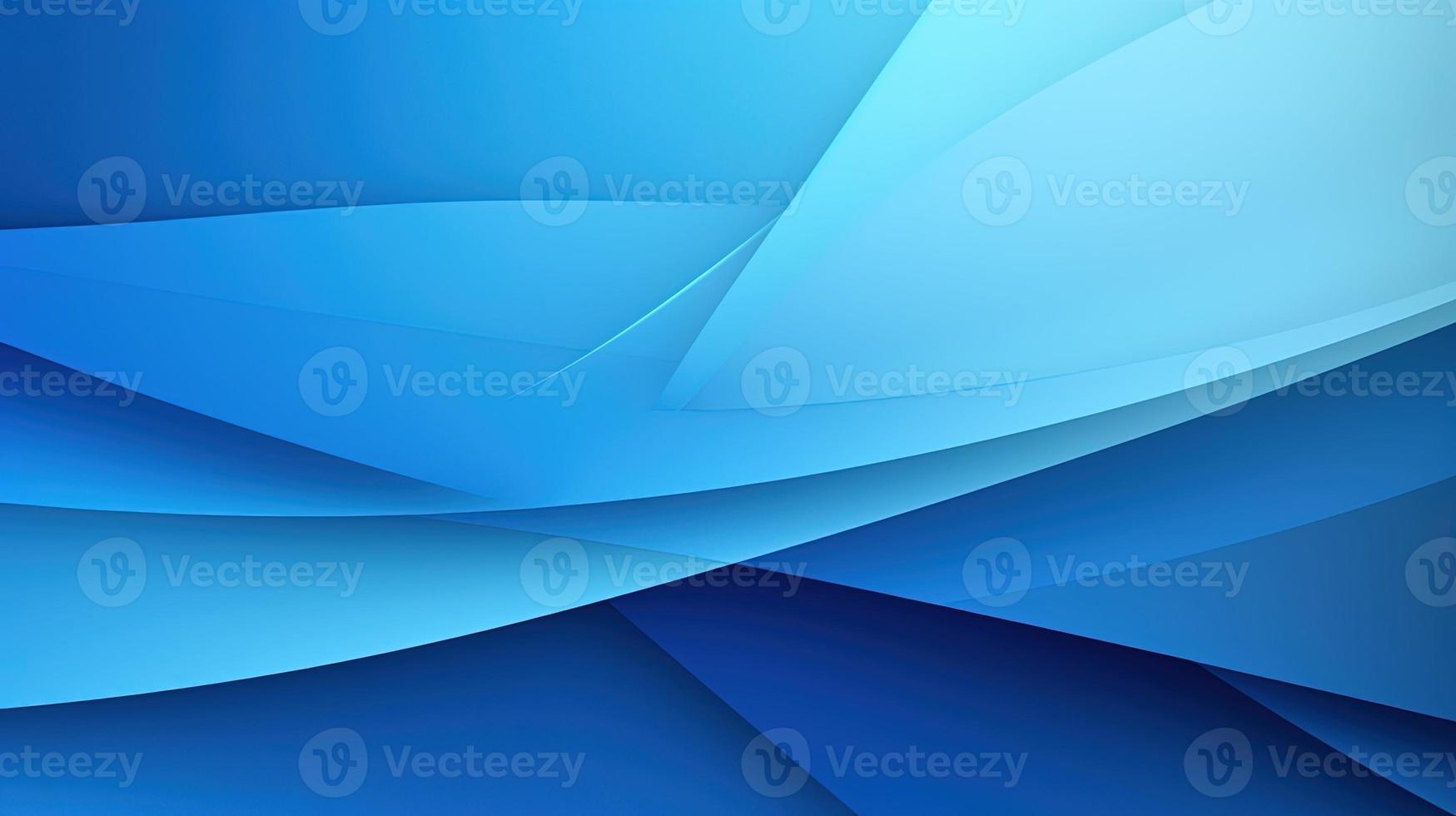 abstract blue background with smooth lines and waves, 3d illustration photo