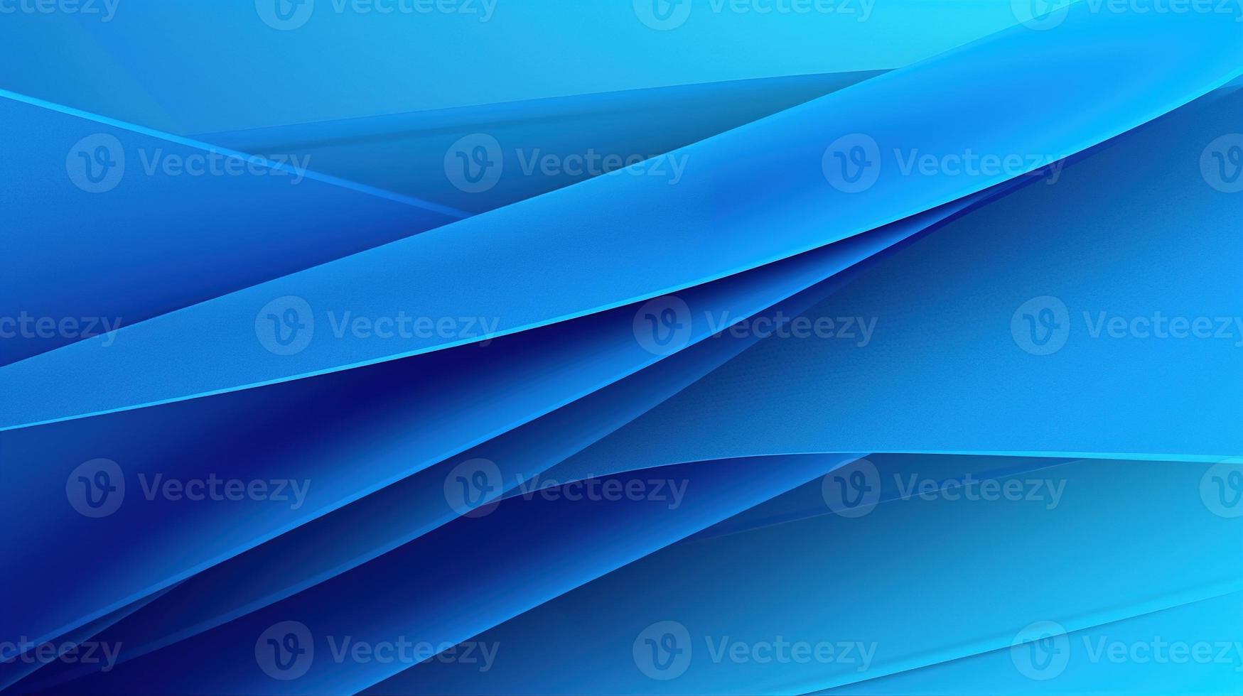 abstract blue background with smooth lines and waves, 3d illustration photo