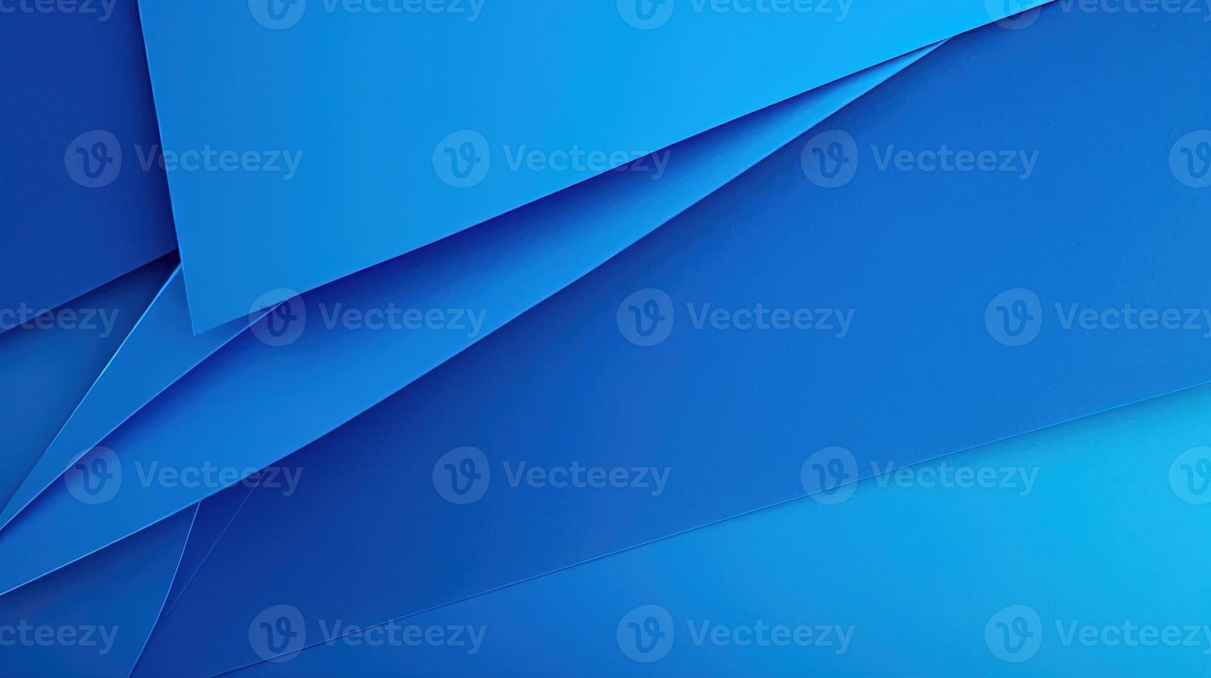 abstract blue background with smooth lines and waves, 3d illustration photo